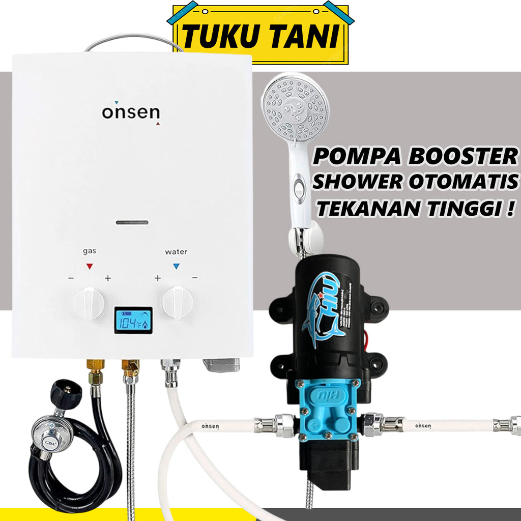 Pompa pendorong shower dan water heater - Otomatis