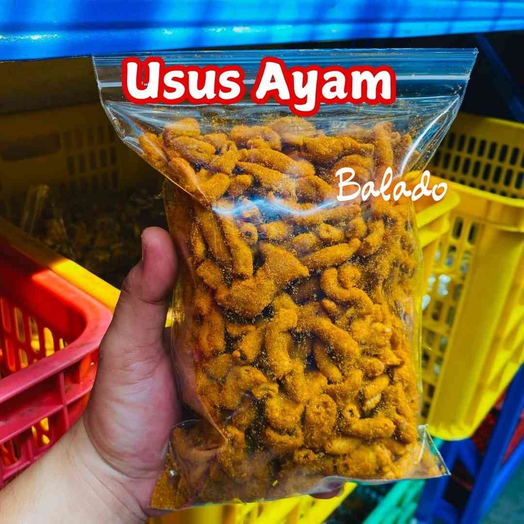 

Usus Krispi / kripik usus 500 Gram / 500Gram usus Crispy bumbu Pedas daun jeruk bos kriuk Cemilan Food Snacks - Usus Original, 500 Gram