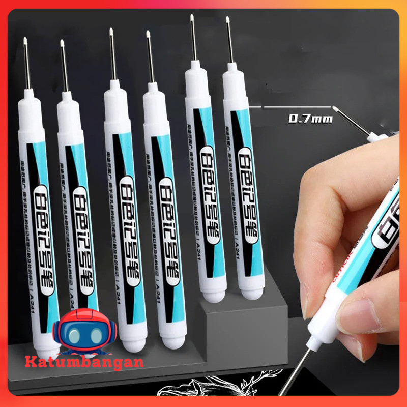 

Amak Spidol Permanen Waterproof Long Nib Marker 0.7mm 10 PCS - A241