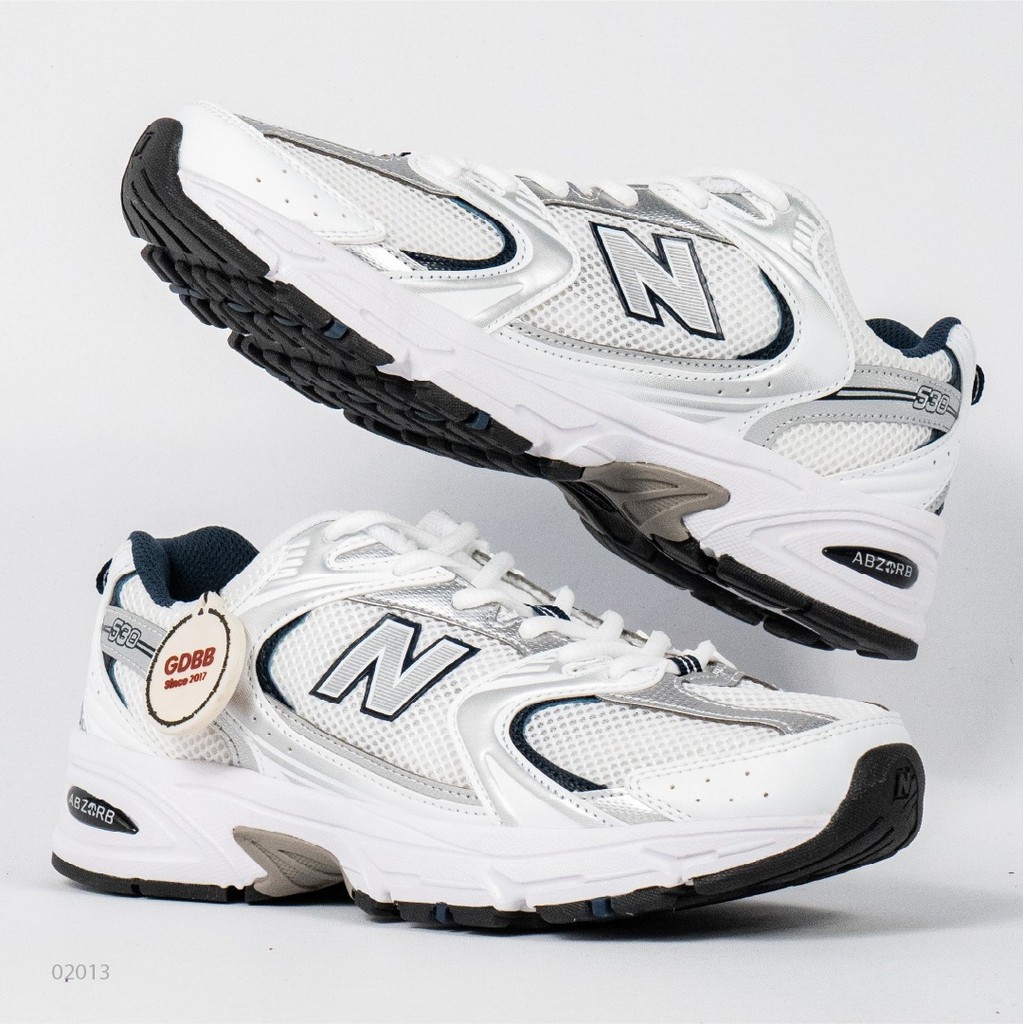 Sepatu New Balance NB 530 White Silver Navy Indigo Sepatu Casual Gym Olahraga Joging Pria Wanita