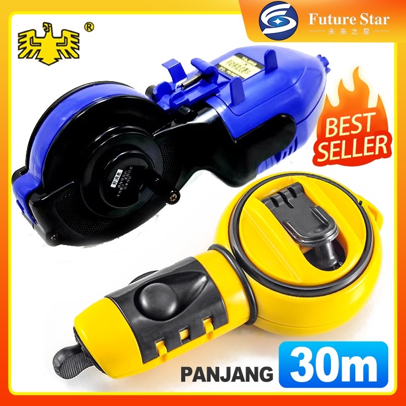 Sipatan Tinta Lot Benang Carpenter Ink Marker 30m 30 Meter  Bucket Drawing Line Automatic Manual Pen