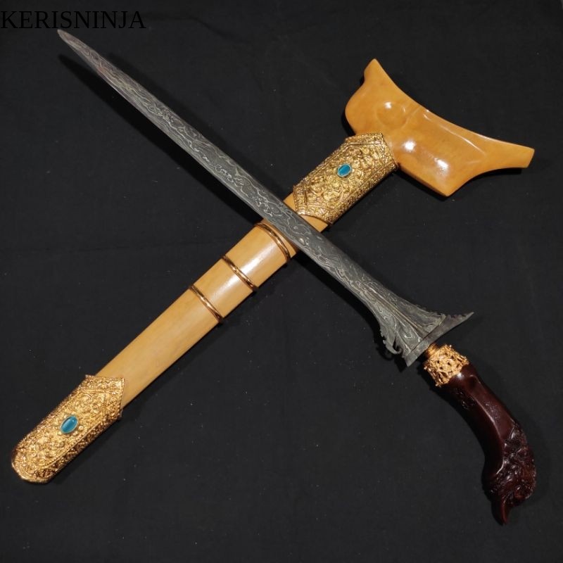 Keris Corok Bali Pamor Wos Wutah Warangka Cemdana Alusan Ukir Rojomolo NJ15