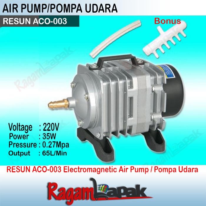 RESUN ACO-003, Electromagnetic Air Pump, Aerator / Pompa Udara ACO-003