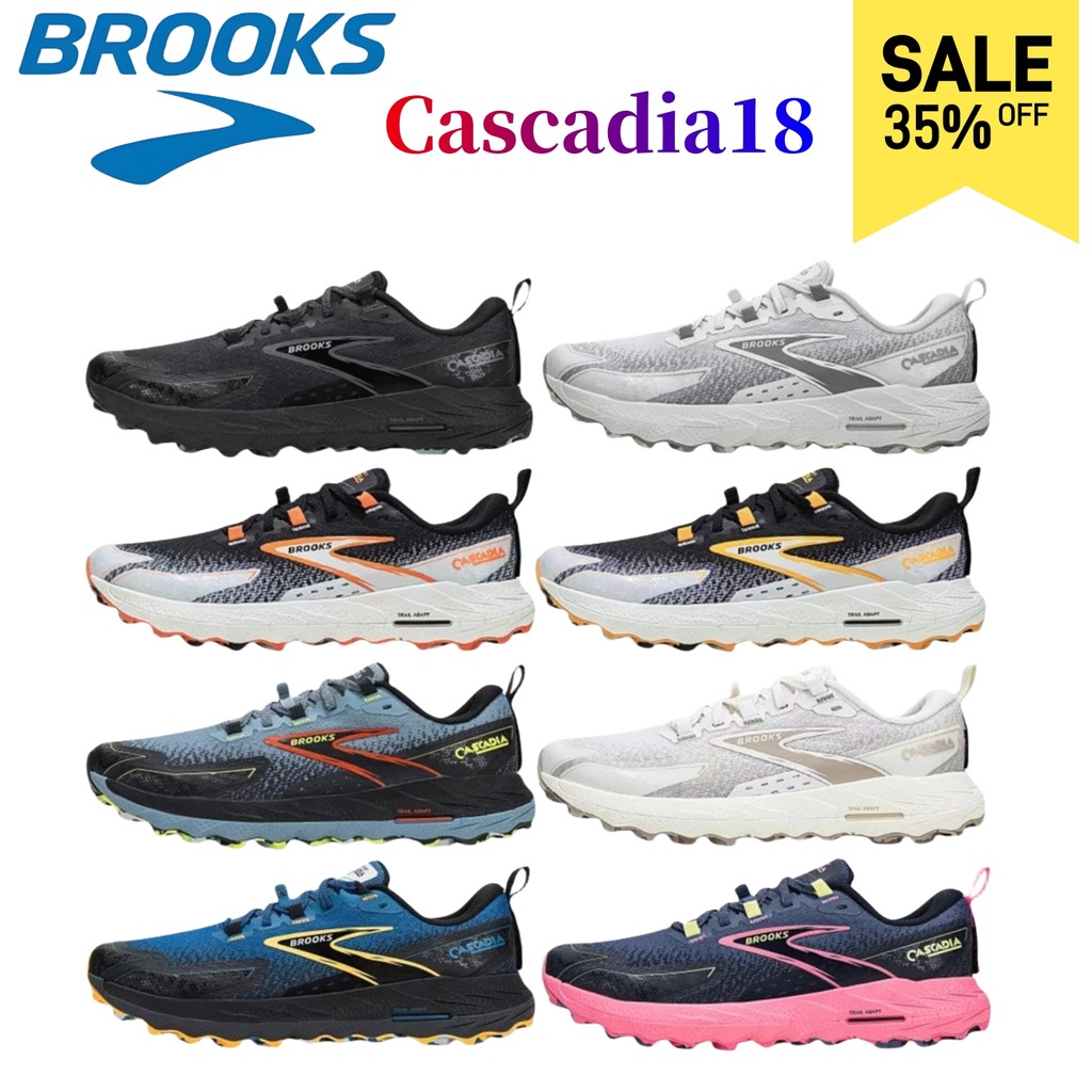 Brooks Women’s&Men’s Cascaa 18 GTX Waterproof Mountain Trail Running Shoe