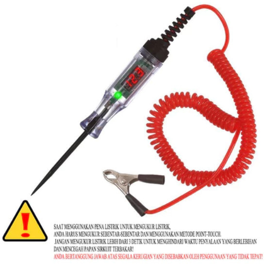 Tespen Digital 6-24V, Tespen Digital DC Multifungsi Tespen Listrik Mobil Motor/tespen Digital/test P