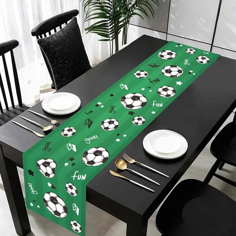1pc Soccer/Football Party Table Flag Table Centerpiece Soccer Birthday Decorations Sports Theme Part
