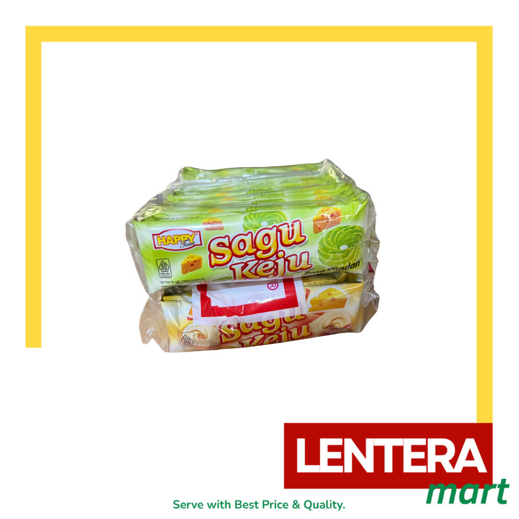 

Sagu Keju Happy Time 1 Pack Isi 20 pcs @10gr LenteraMart
