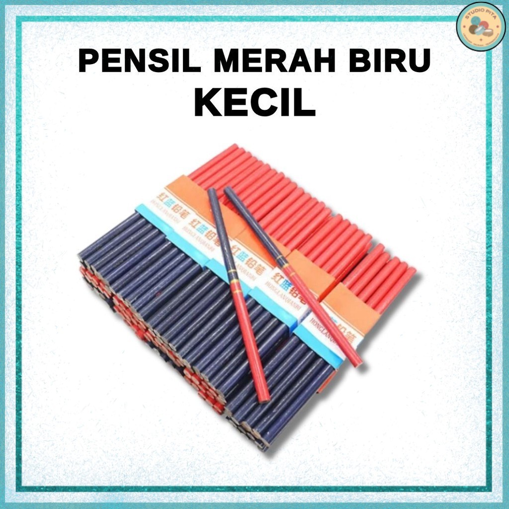 

Pensil merah biru kecil / pensil pola merah biru kecil ORIGINAL