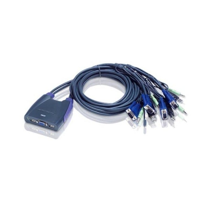 ATEN KVM 4 Port USB , 1 Console (USB) 4 Pcs (USB) with Audio CS64US