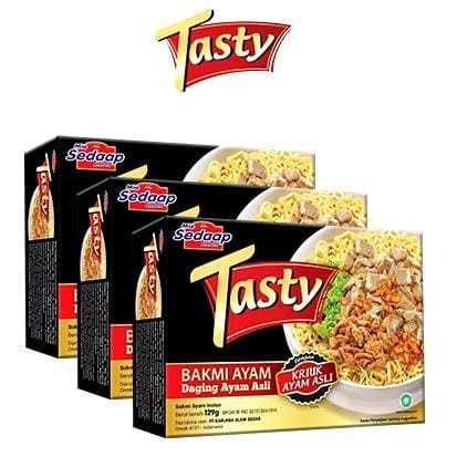 

Mie Sedaap Tasty 129gr - Bakmi Ayam Daging Ayam (Kriuk Ayam Asli)