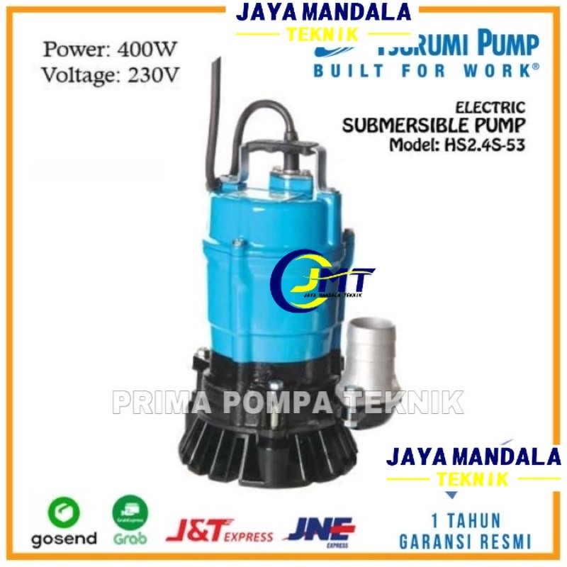Pompa Tsurumi HS2-4S Pompa Celup Air Kotor Sumbersible Sewage Tsurumi