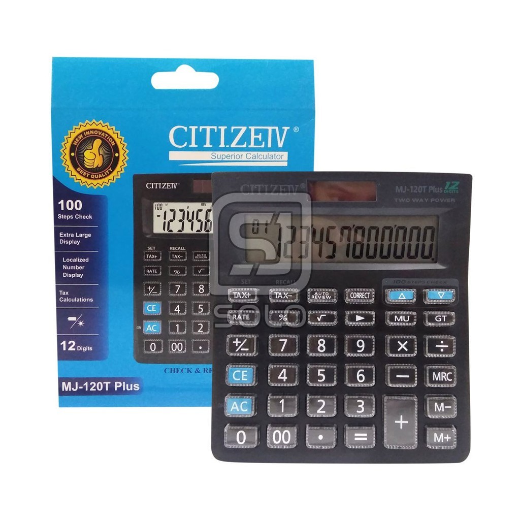 

Calculator Kalkulator CITIZEIV MJ-120T Plus Superior 12 Digits GTTTZEN