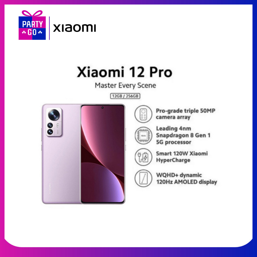 Xiaomi 12 Pro Ungu 12GB + 256GB Garansi Resmi Xiaomi Indonesia second