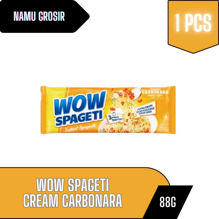 

WOW spageti creamy carbonara 1 pcs