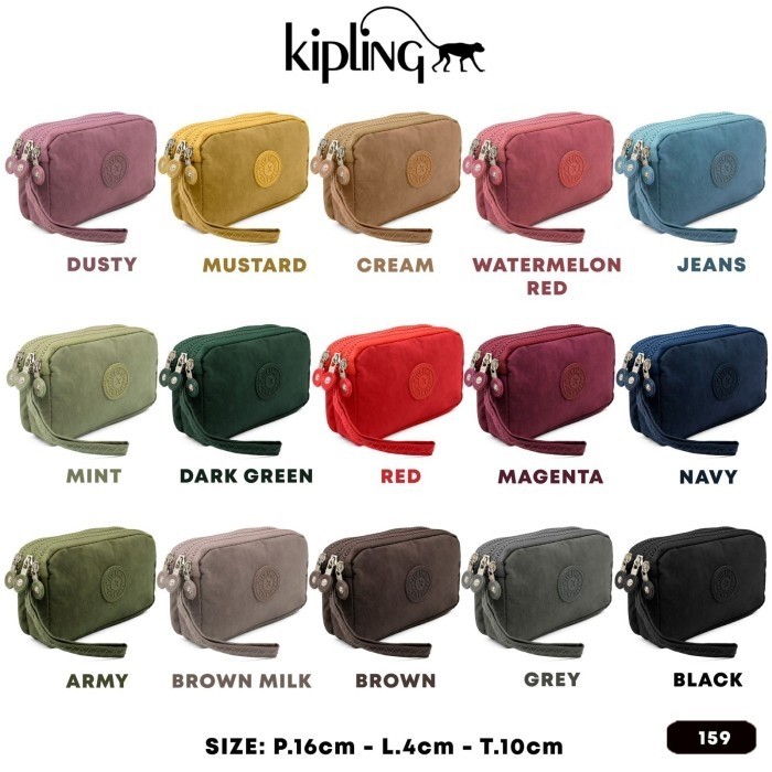 Dompet Koin Kipling 159 3 Resleting - SHP