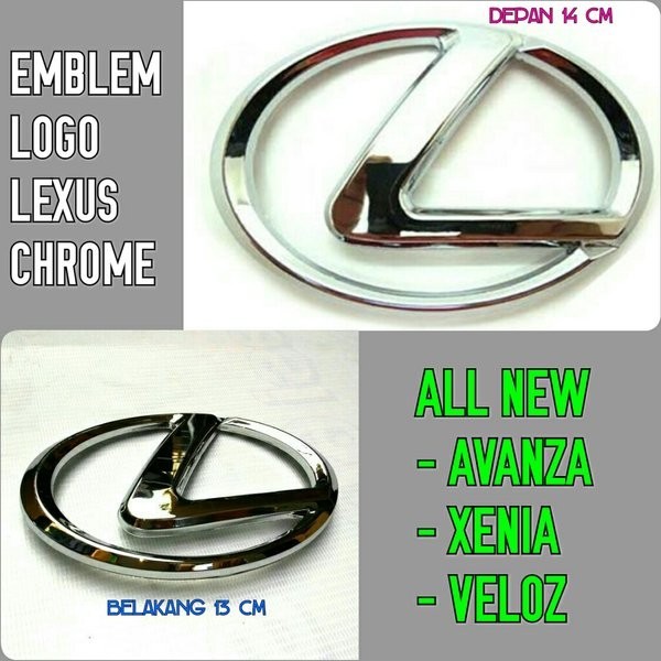 Emblem Logo Depan Belakang Model Lexus All New Avanza
