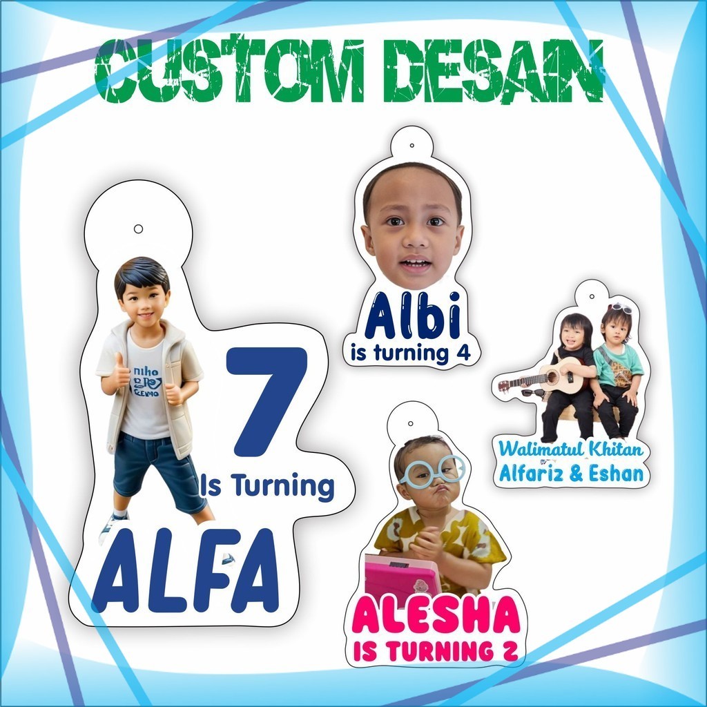 

Hang Tag Ultah Eksklusif Custom Nama Anak Isi 20 pcs