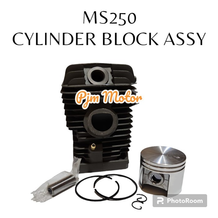 Ms250 Cylinder block assy Blok komplit mesin chainsaw sthil Stihl