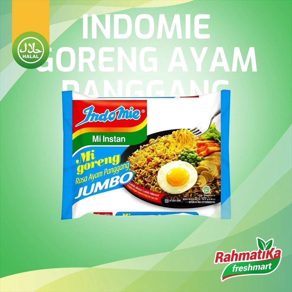 

Indomie Goreng Rasa Ayam Panggang Jumbo 1 pcs