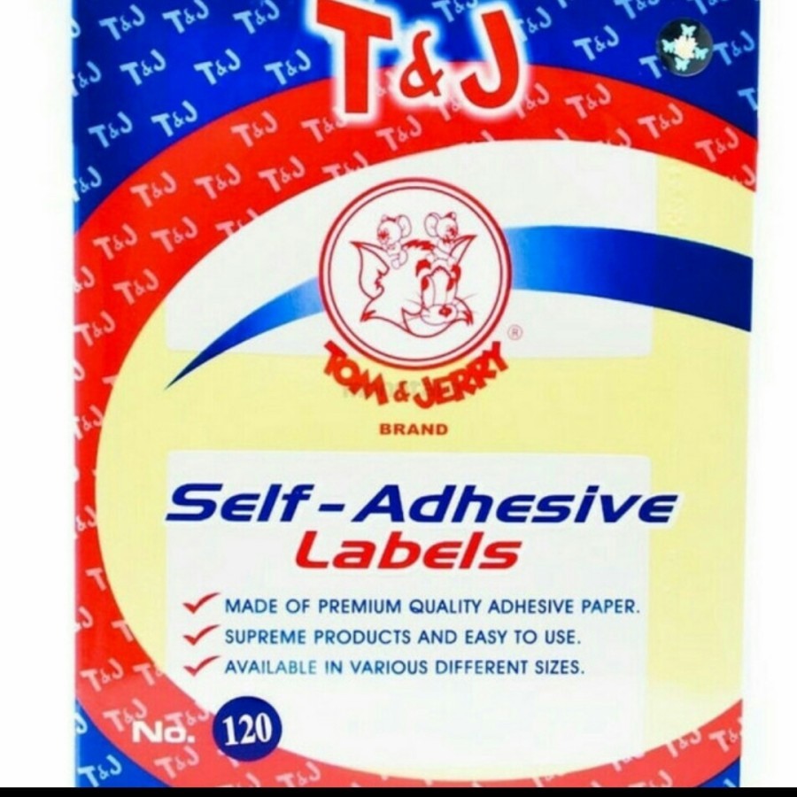 

Label Tom & Jerry No. 120 per pack isi 10 lembar