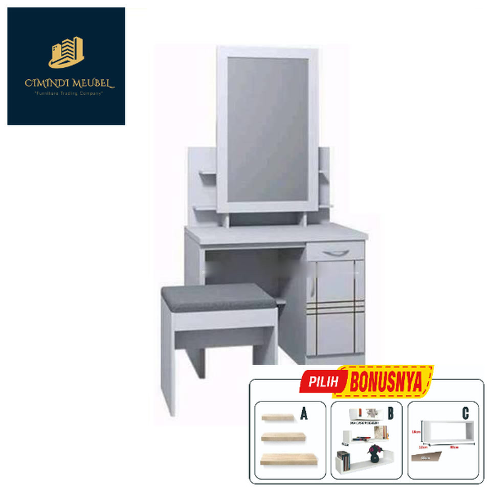 Meja Rias Sliding Putih Mebel Termurah Terlaris Cirebon Bandung Pemalang Pekalongan