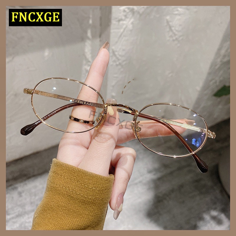 FNCXGE minus Kacamata 0~-400 Wanita Fashion Retro Komputer Anti Radiasi Blue Light kaca mata Pria Ku