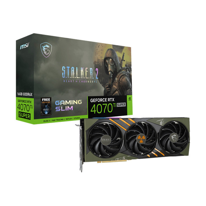 MSI GeForce RTX 4070 Ti SUPER 16GB GAMING SLIM STALKER 2 EDITION