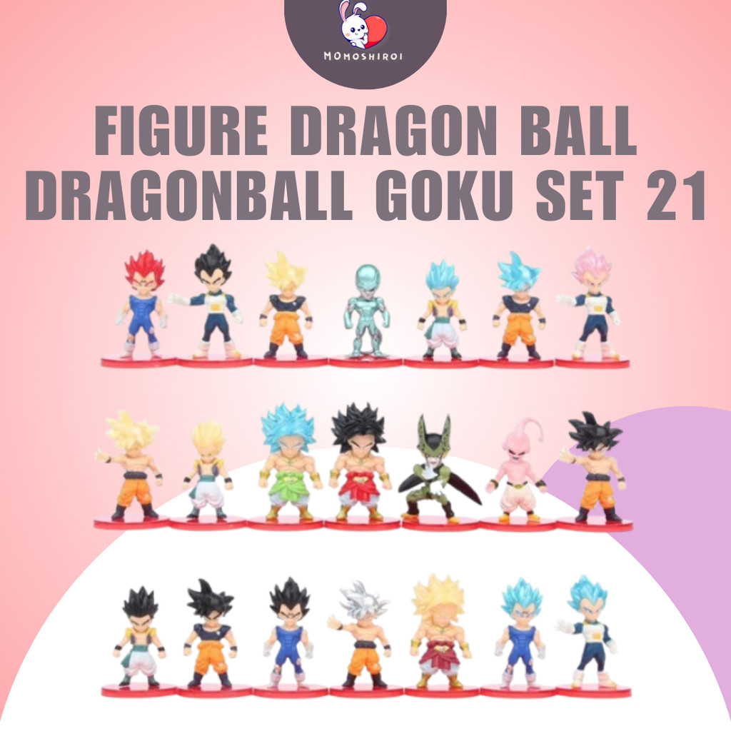 Action Figure Dragon Ball Z Set Isi 21 pcs Son Goku  Dragonball Figures Figurine