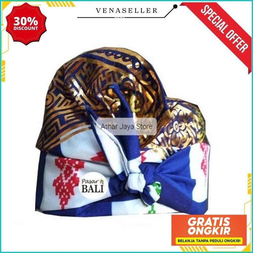 Udeng Bali Jadi / Udeng Bali Instan / Udeng Bali Prada Termurah Banget