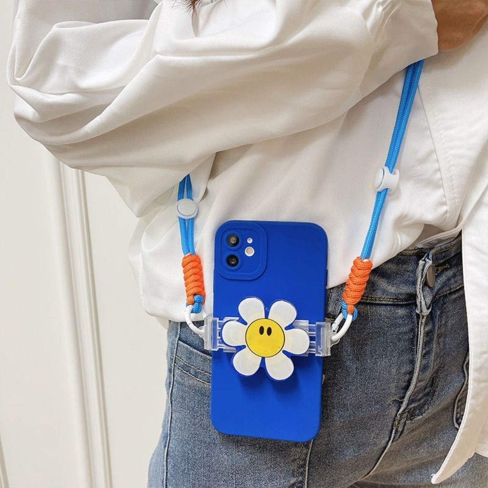 

1 Pc Phone Case Clip Anti-Lost Back Clip Holder Phone Bracket Special Smartphones Strap DIY Adjustable Crossbody Rope