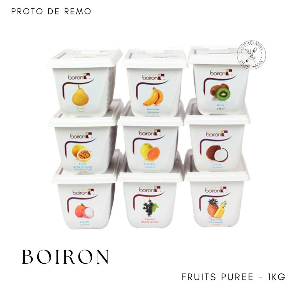 

Boiron Frozen Fruits Puree | Bubur Buah Beku - 1KG