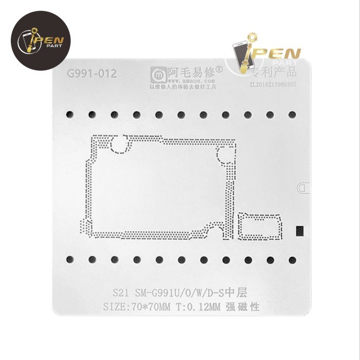 YP99 Plat Cetakan Mesin G991U Samsung S21 5G Original Bga Stencil