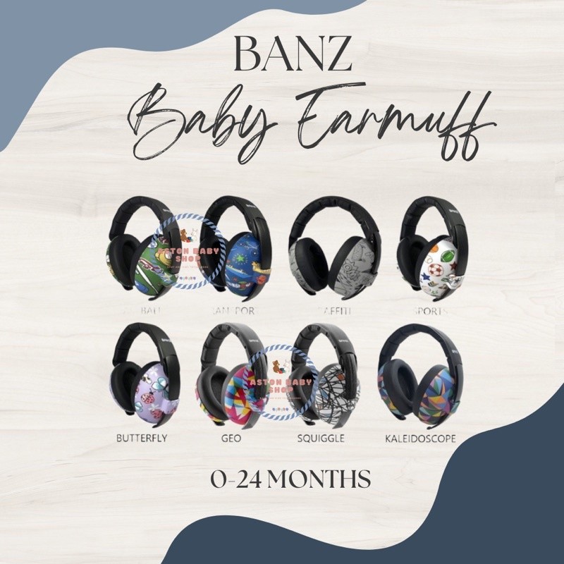 Banz Baby Earmuff (0-2y) Penutup Telinga Bayi & Anak Protective Ear Muff Banz