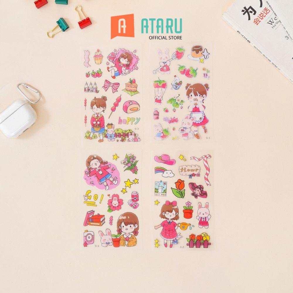 

Ataru Stiker Summy Chan Plastik Stiker Dekoratif Lucu Cute Stickers Deco Sticker Pack Journal Book