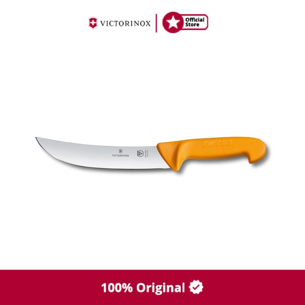 Victorinox 26 cm Swibo Pisau Steak 5.8434.26 - Kuning Steak Knife Pisau Makan Daging Alat Pemotong M