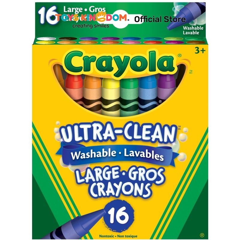 

Toys Kingdom Crayola Set 16 Pcs Washable Large Crayons Ct Set Menggambar Set Mewarnai Mainan Seni Mainan Lukisan Mainan Seni Krayon Alat Mewarnai