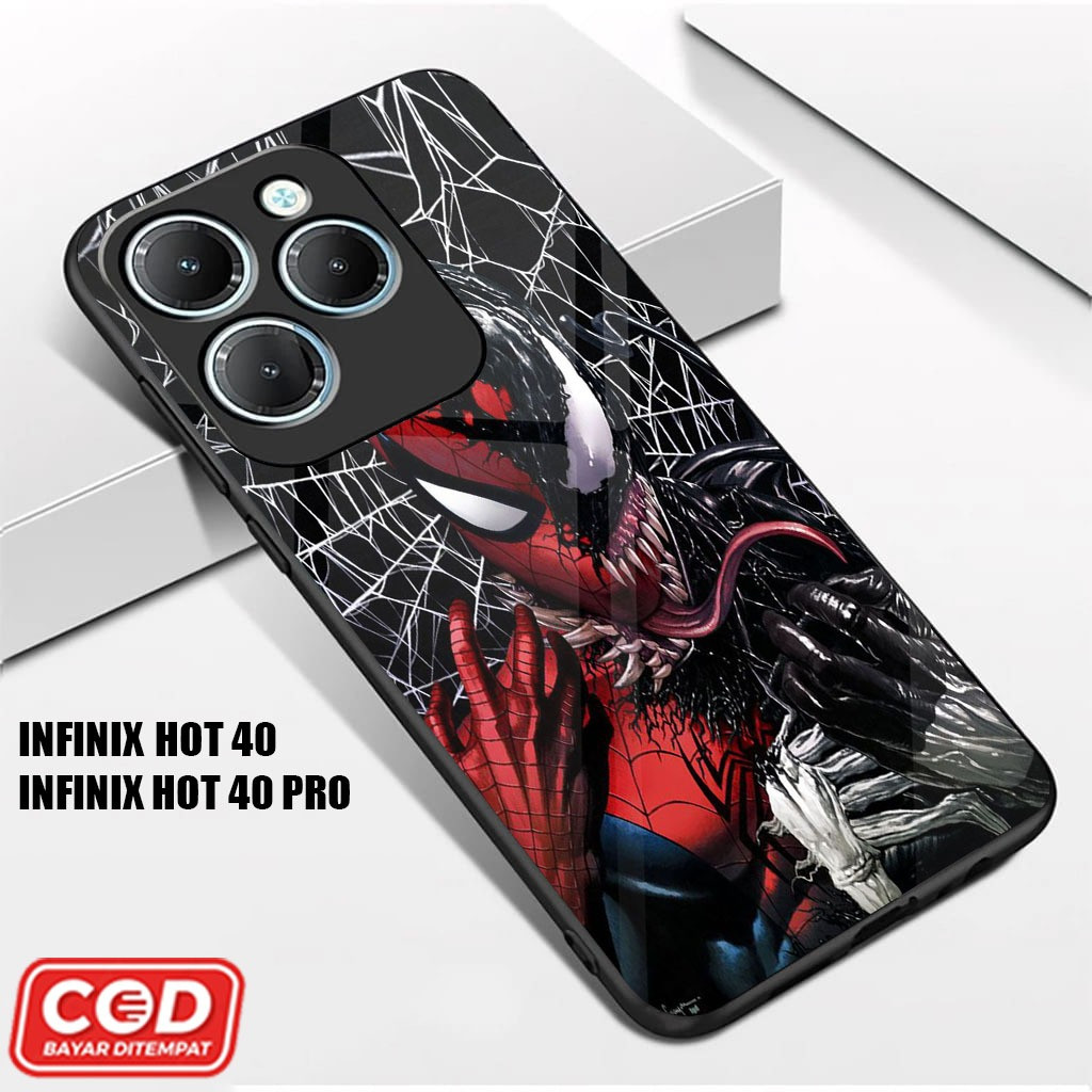 Softcase Infinix Hot 40 / Infinix Hot 40 Pro Terbaru - Softcase Glass Infinix Hot 40 - Casing Handph