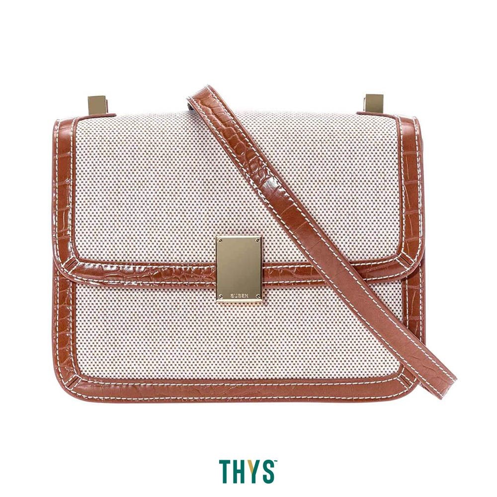 Susen Tas Selempang Canvas 2020 - Cokelat