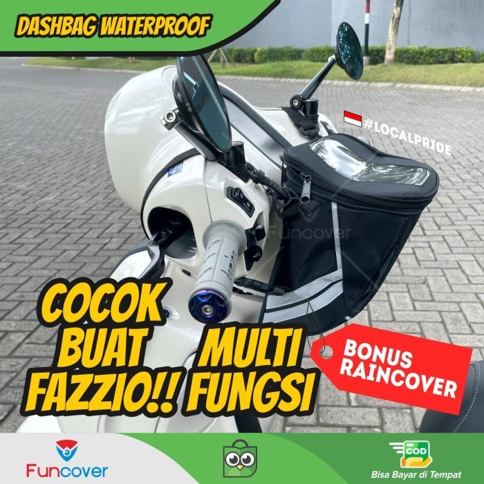 Tas stand holder Hp Dashbag Motor Fazzio slingbag Waterproof aksesoris