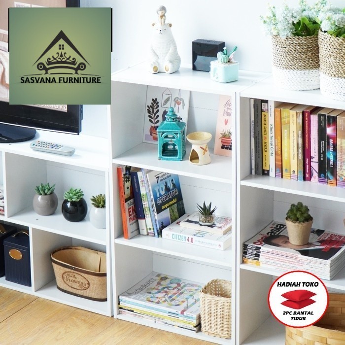 TERLARIS Olympic Rak Serbaguna/Rak Susun/Rak Buku/RSG RUBIK 3T - AREA 1 SASVANA FURNITURE