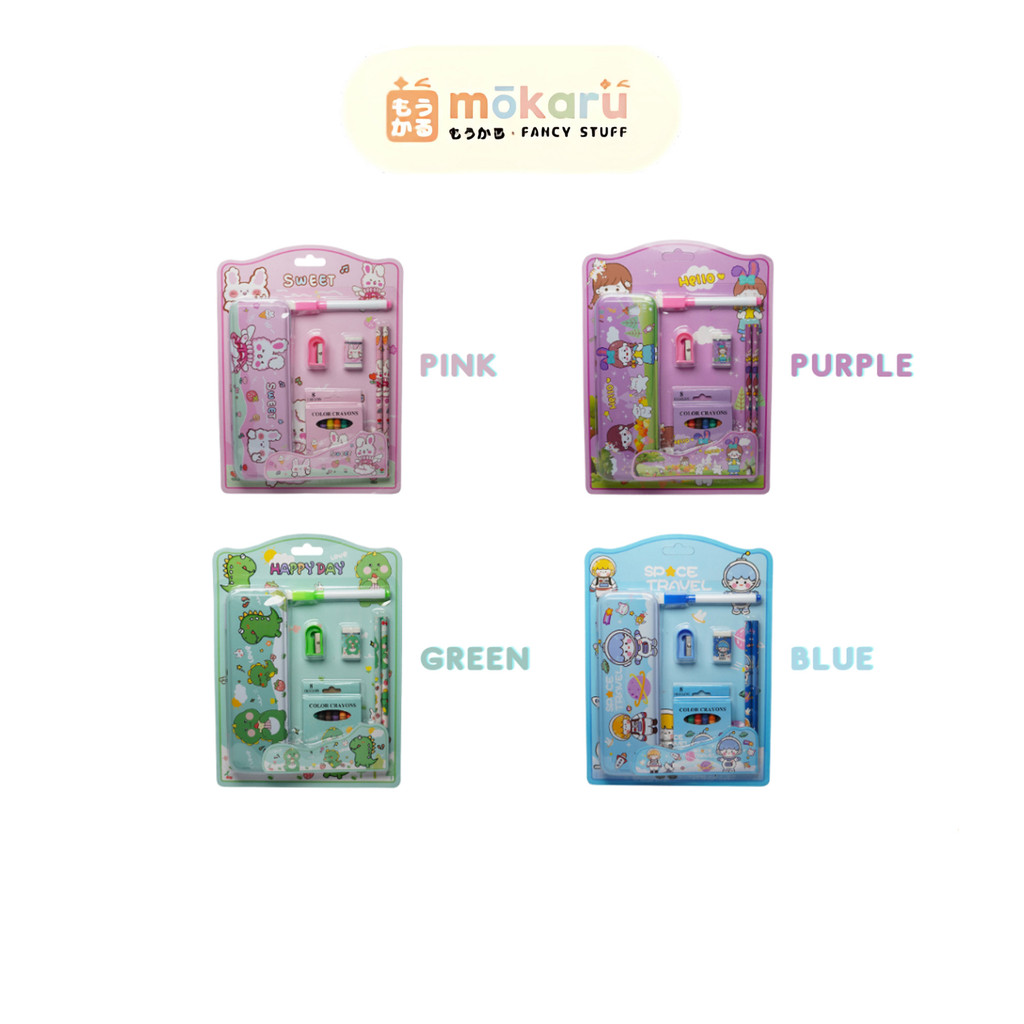 

Fancy Study Set 8898 / Paket Alat Tulis Lengkap Motif Gambar Karakter Lucu