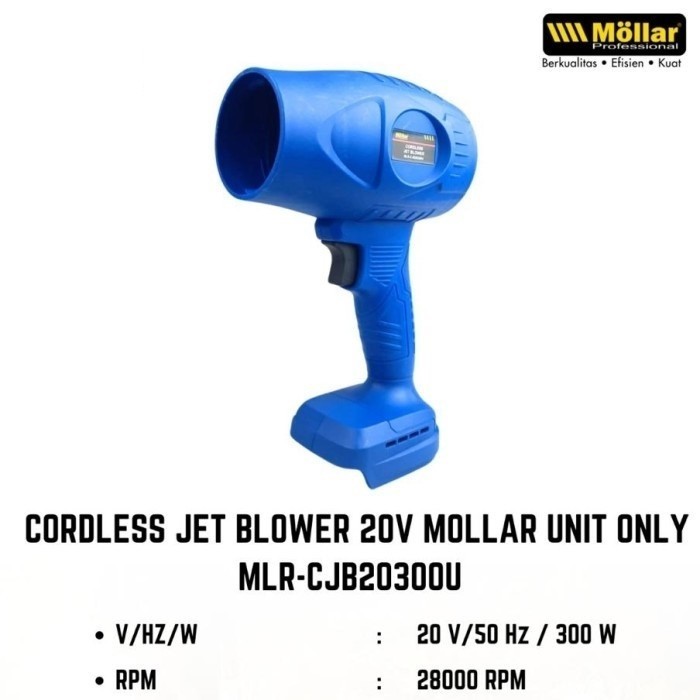 Mesin Turbo Jet Dry Blower Cordless Dryer Angin 20V MOLLAR CJB20300-U (Unit Only)
