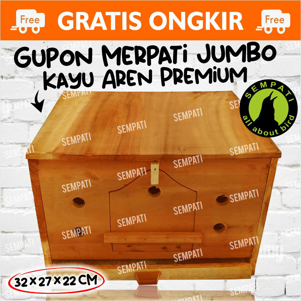 SEMPATI Gupon Merpati Gupon Pegupon Slorok Sangkar Kandang Wadah Kotak Ternak Breeding Sarang Burung