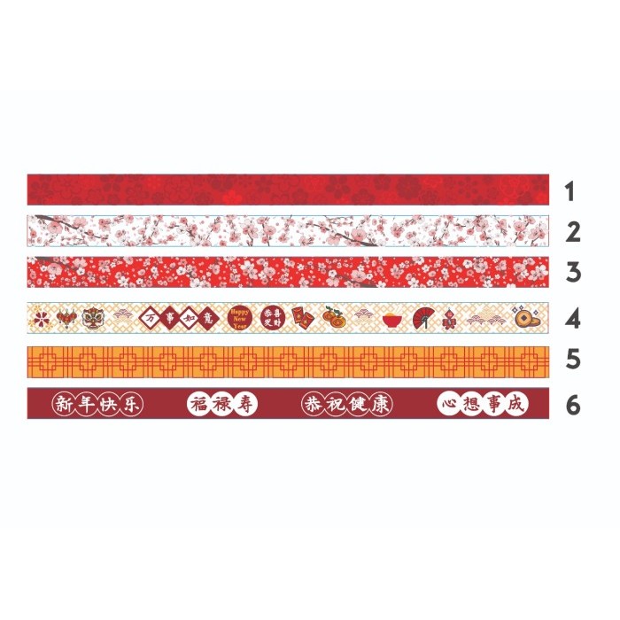 

Washi tape selotip chinese new year sincia imlek - 5
