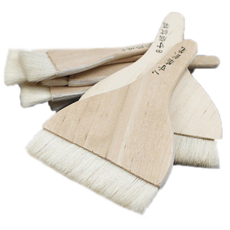 

High Quality Goat Hair Paint Brushes Smooth Sanding For Wall Watercolor Acrylic Oil Painting Drawing Art Supplies Coloring Brush