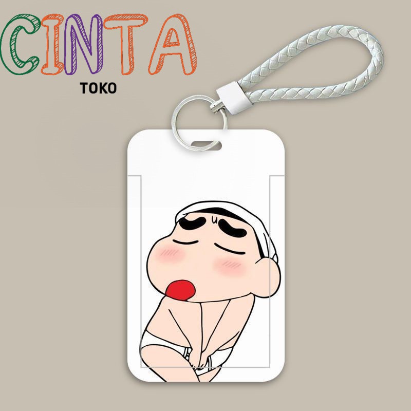 

Cartoon Shin-chan Cartoon Cute Card Holder Campus Card Student Meal Card Access Card Bus Card Brand Protective Shell Lanyard