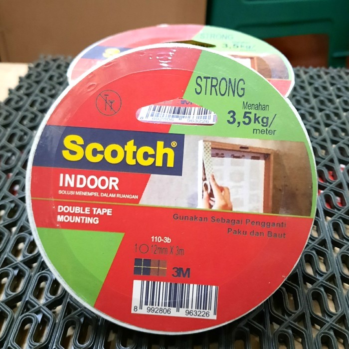 

Double Tape Scoth 3M indor Mounting 12mm x 3mtr / Double Tape Mounting
