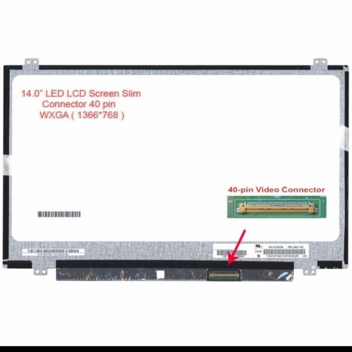 LCD/LED Laptop 14.0" ( N140BGE-L42 ) Slim 40 pin