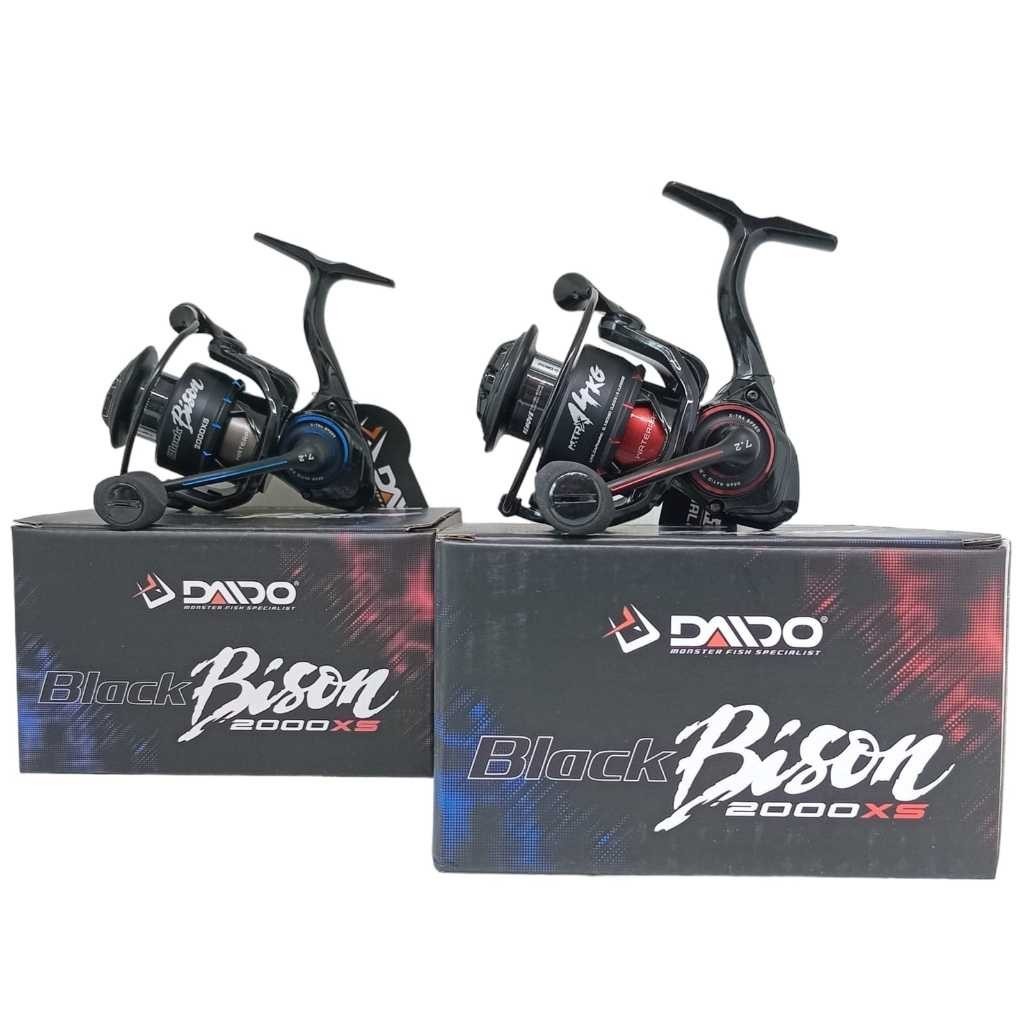 REEL PANCING DAIDO BLACK BISON BYSON  BB 7+1 RATIO 7.2:1 FREE HANDLE & DRAG KNOB MAX DRAG 15KG UK 20