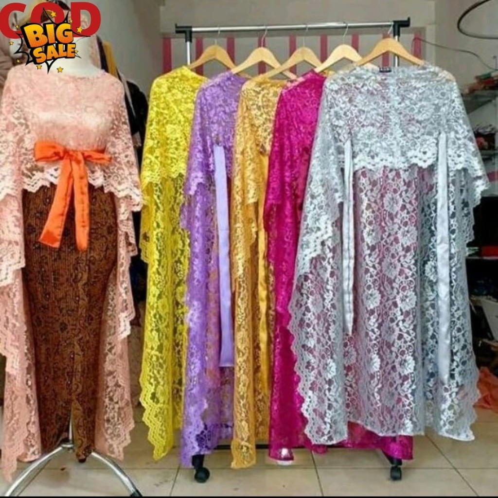 cape brokat panjang, outer brokat premium, baju kondangan, long cape, outer cape